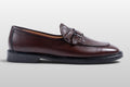 Zeli Milano Chaussures à Boucles en Cuir Marron Kiltie