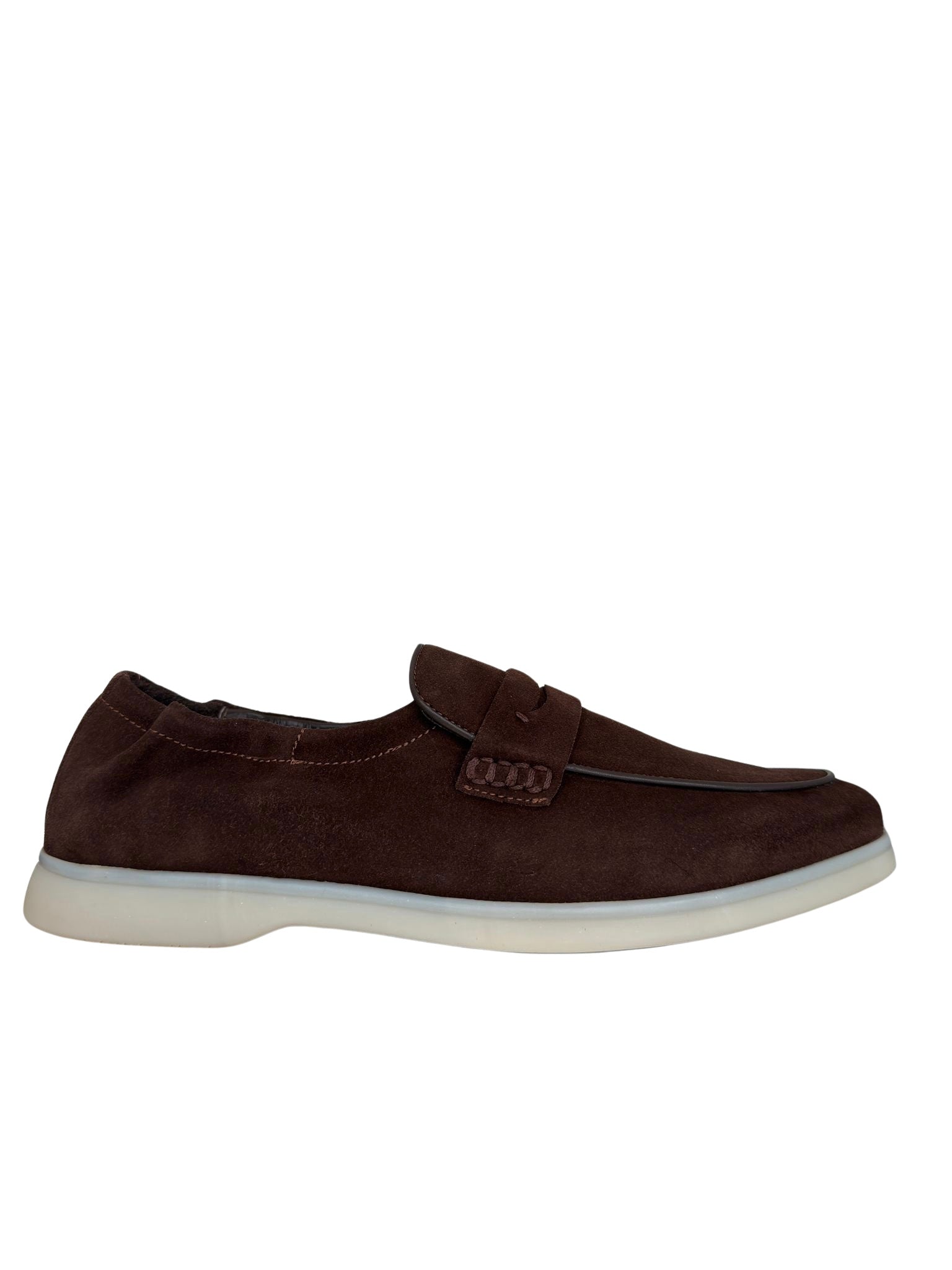 Zeli Bruine Suede Loafer Schoen