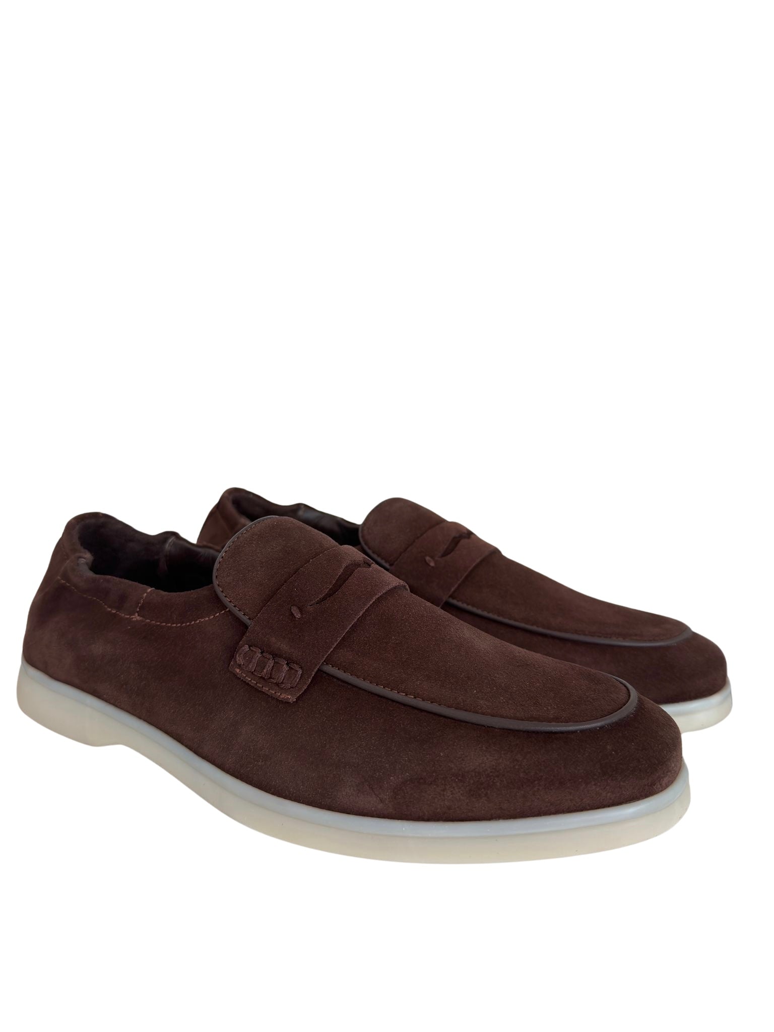 Zeli Bruine Suede Loafer Schoen