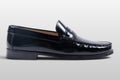 Zeli Klassische Schwarze Leder-Penny-Loafer