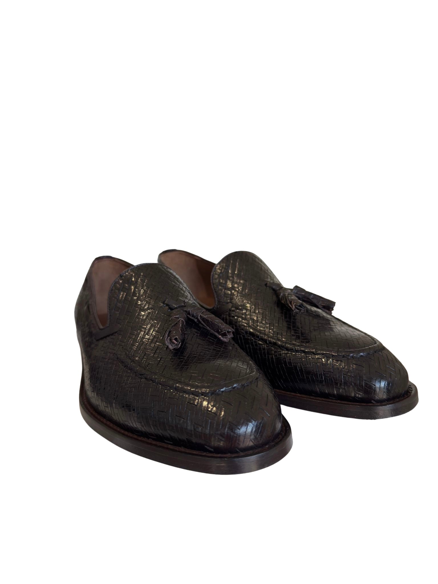 Zeli Bruine Signature Geweven Schoen