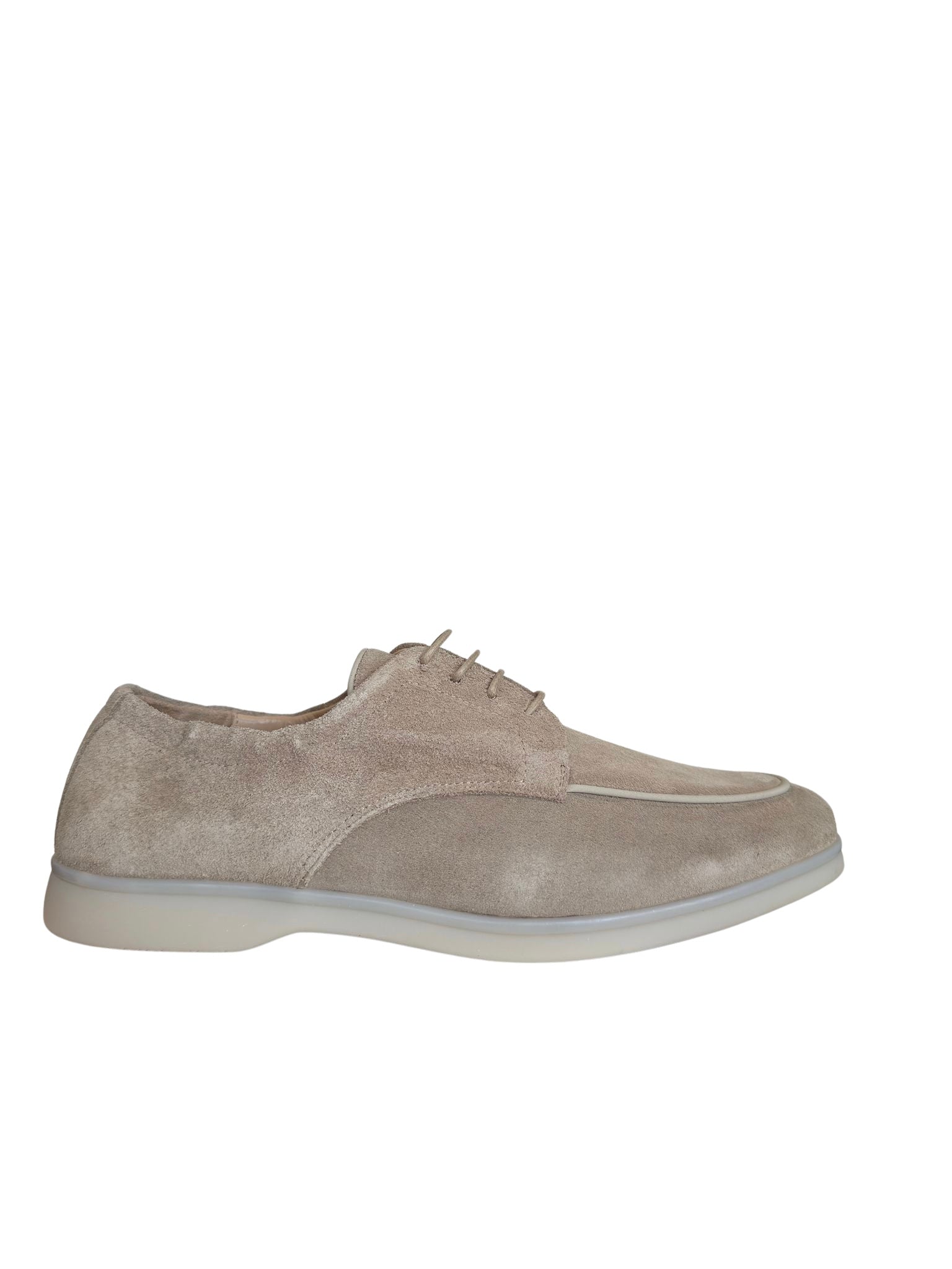 Zeli Beige Heritage Suede Derby Schoen