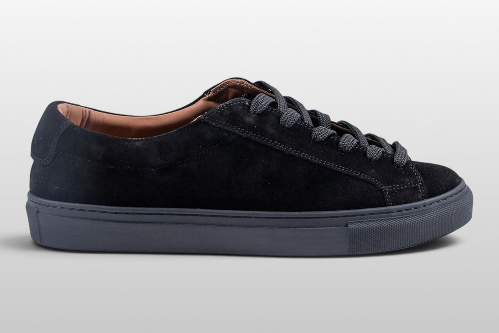 Zapatillas minimalistas Zeli Roma de ante negro
