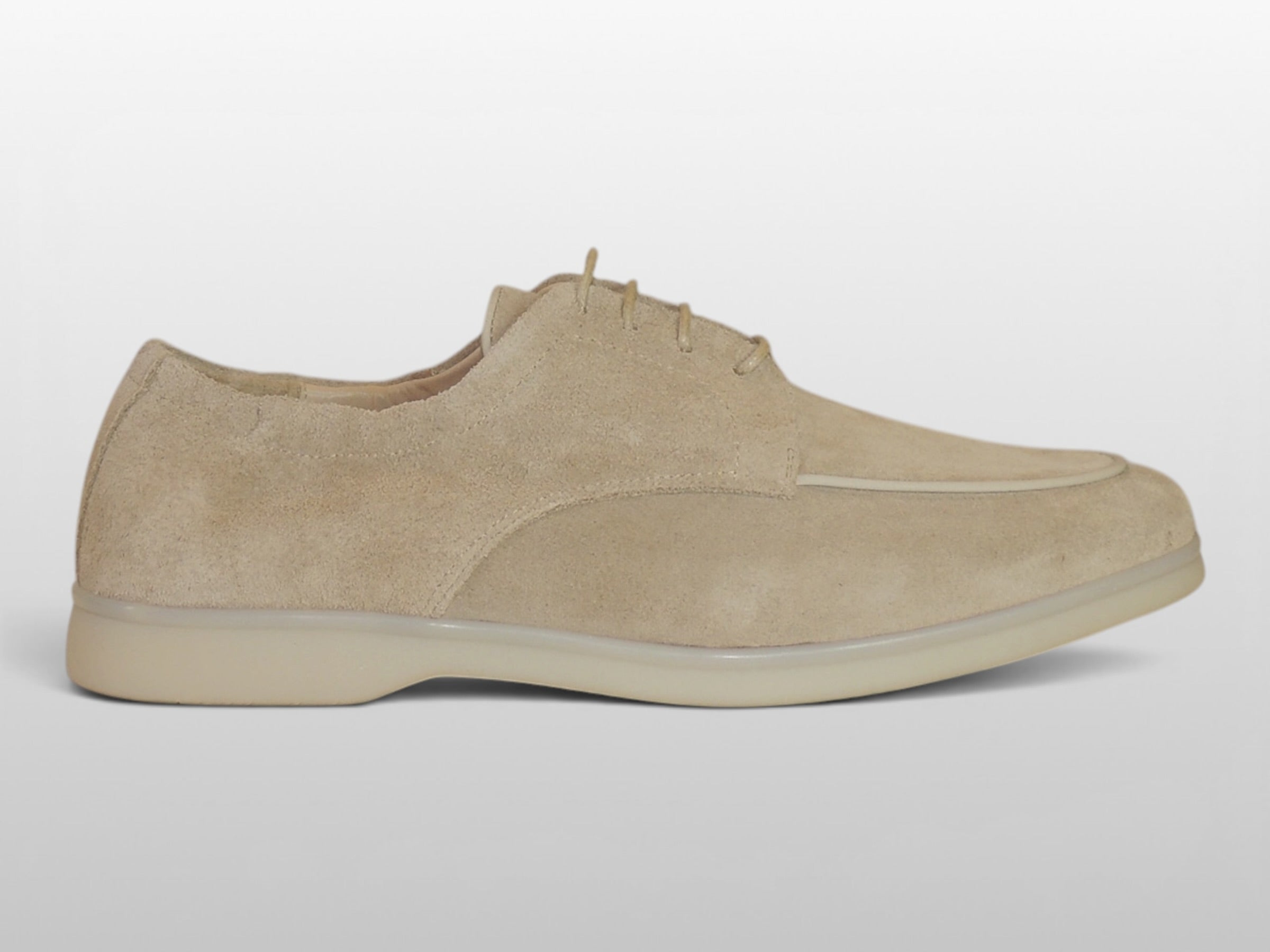Zeli Beige Heritage Suede Derby Schoen