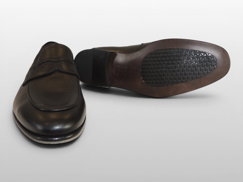 Zeli Zwarte Leren Schoen