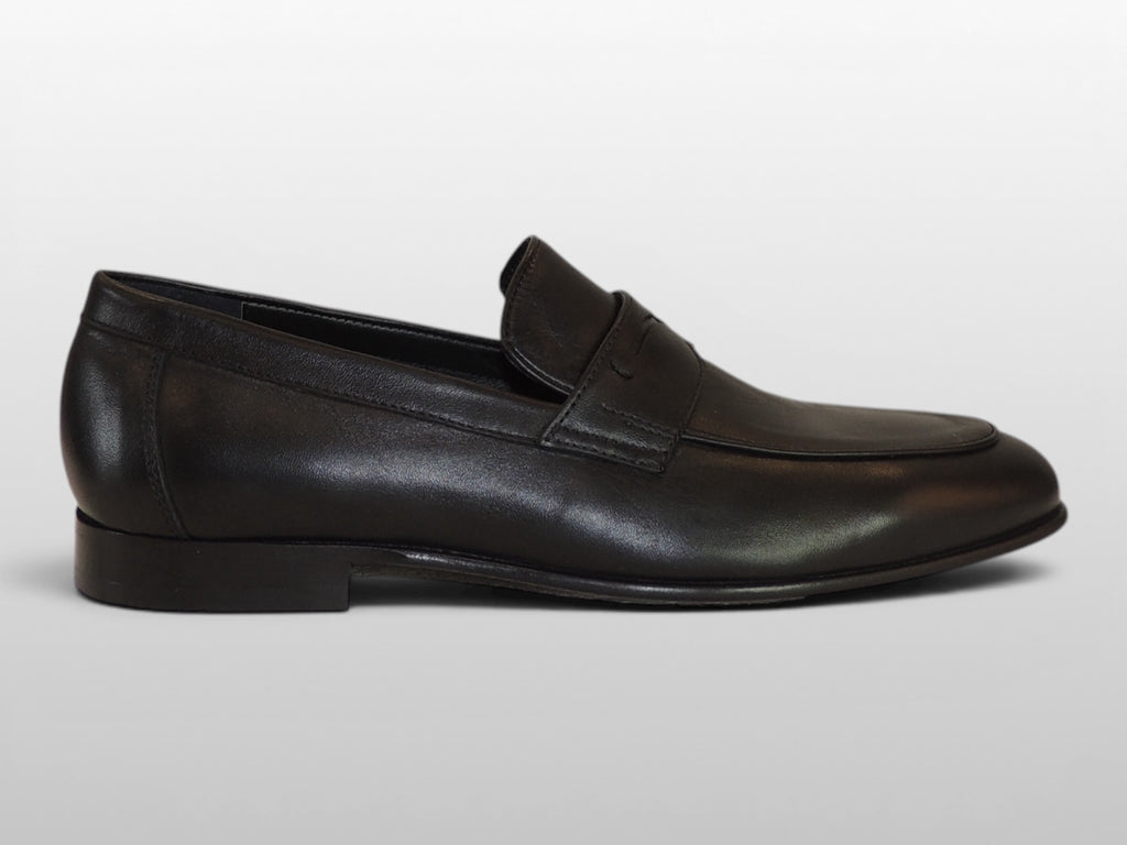 Zeli Zwarte Leren Schoen