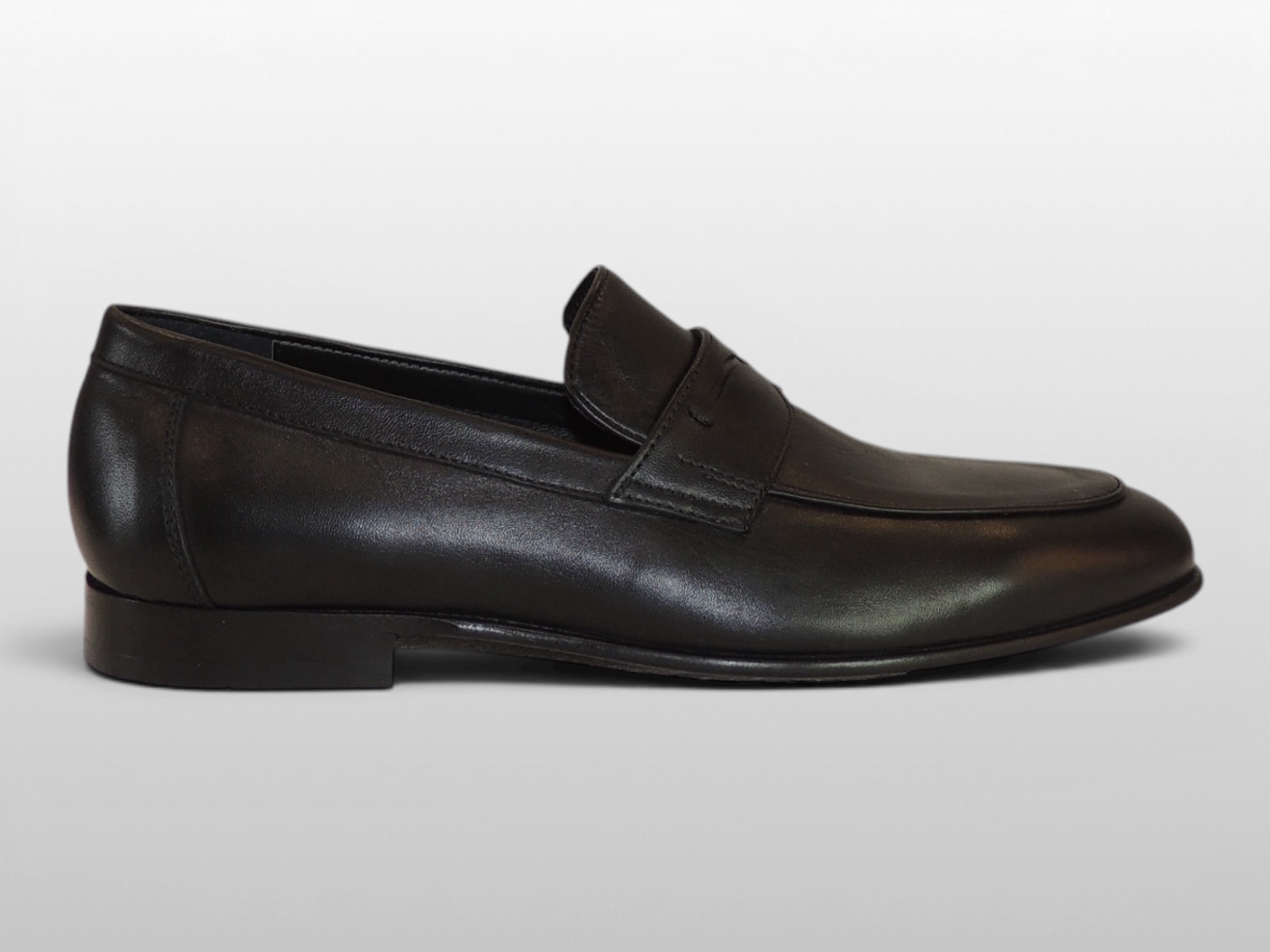 Zeli Zwarte Leren Schoen