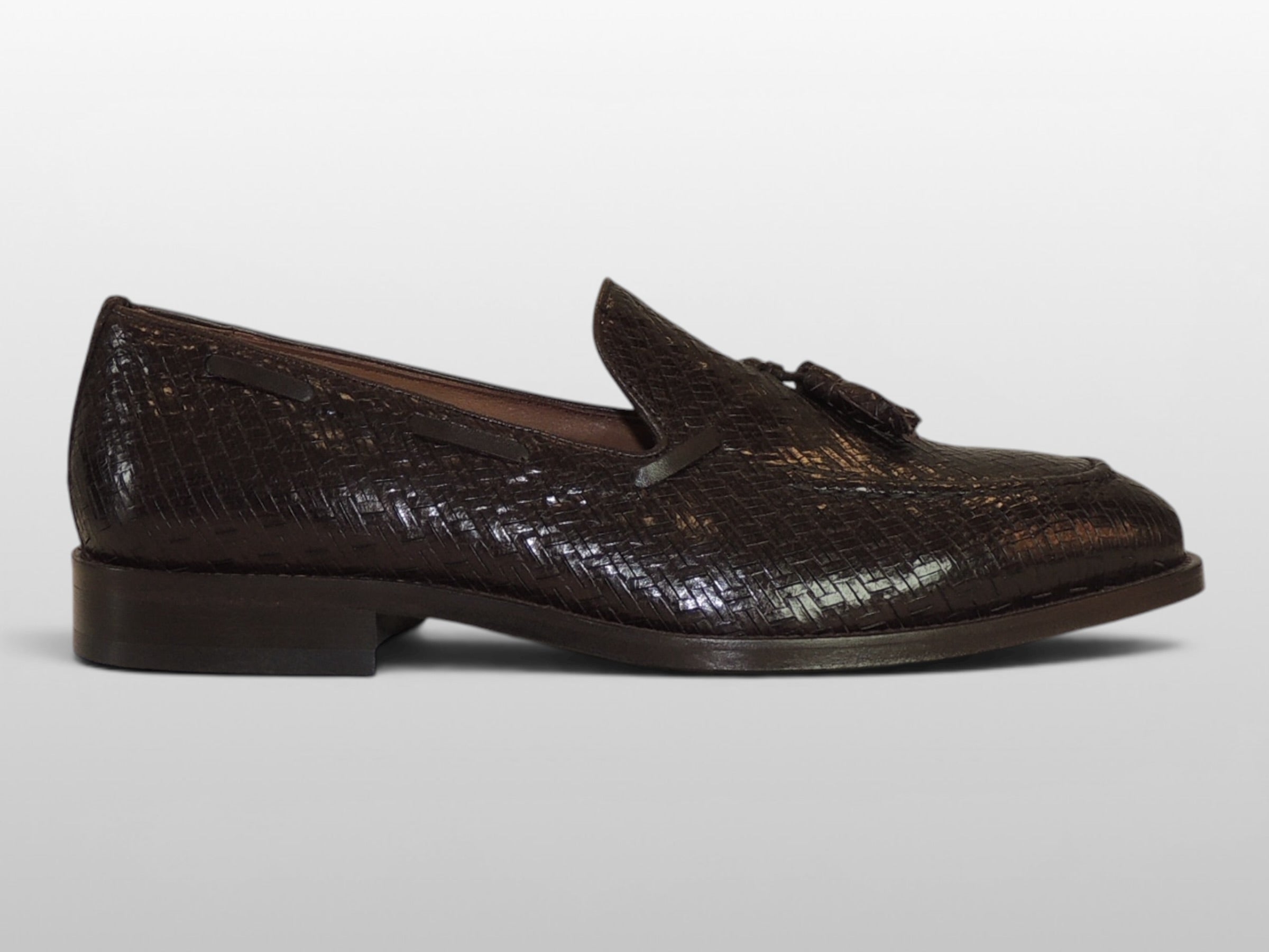 Zeli Bruine Signature Geweven Schoen