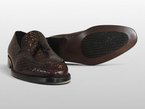 Zeli Bordeaux Signature Geweven Schoen
