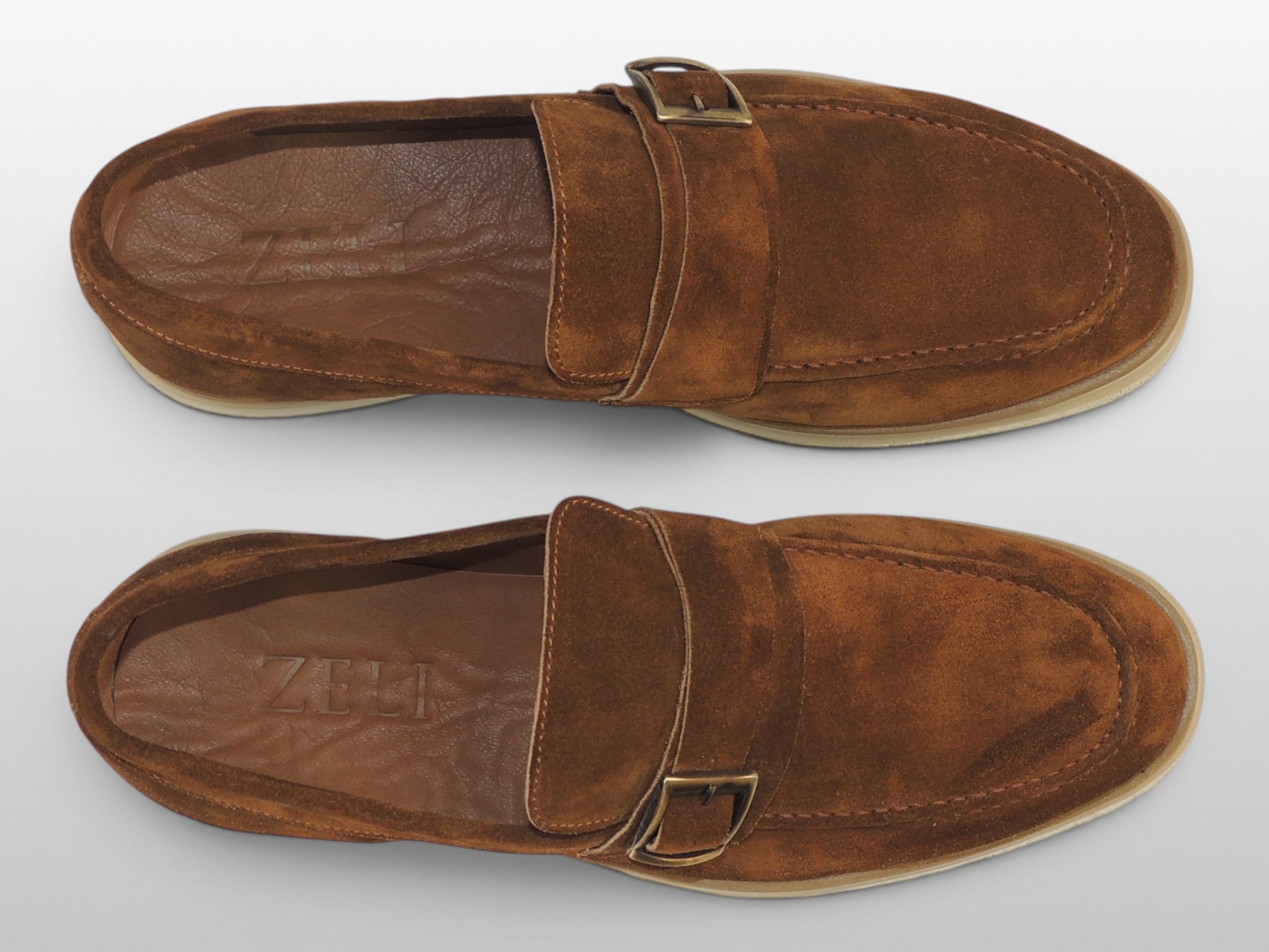 Zeli Kaneel Suede Schoen
