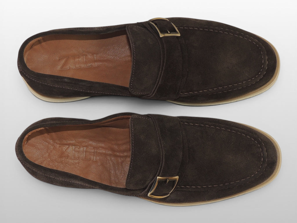Zeli Bruine Suede Schoen