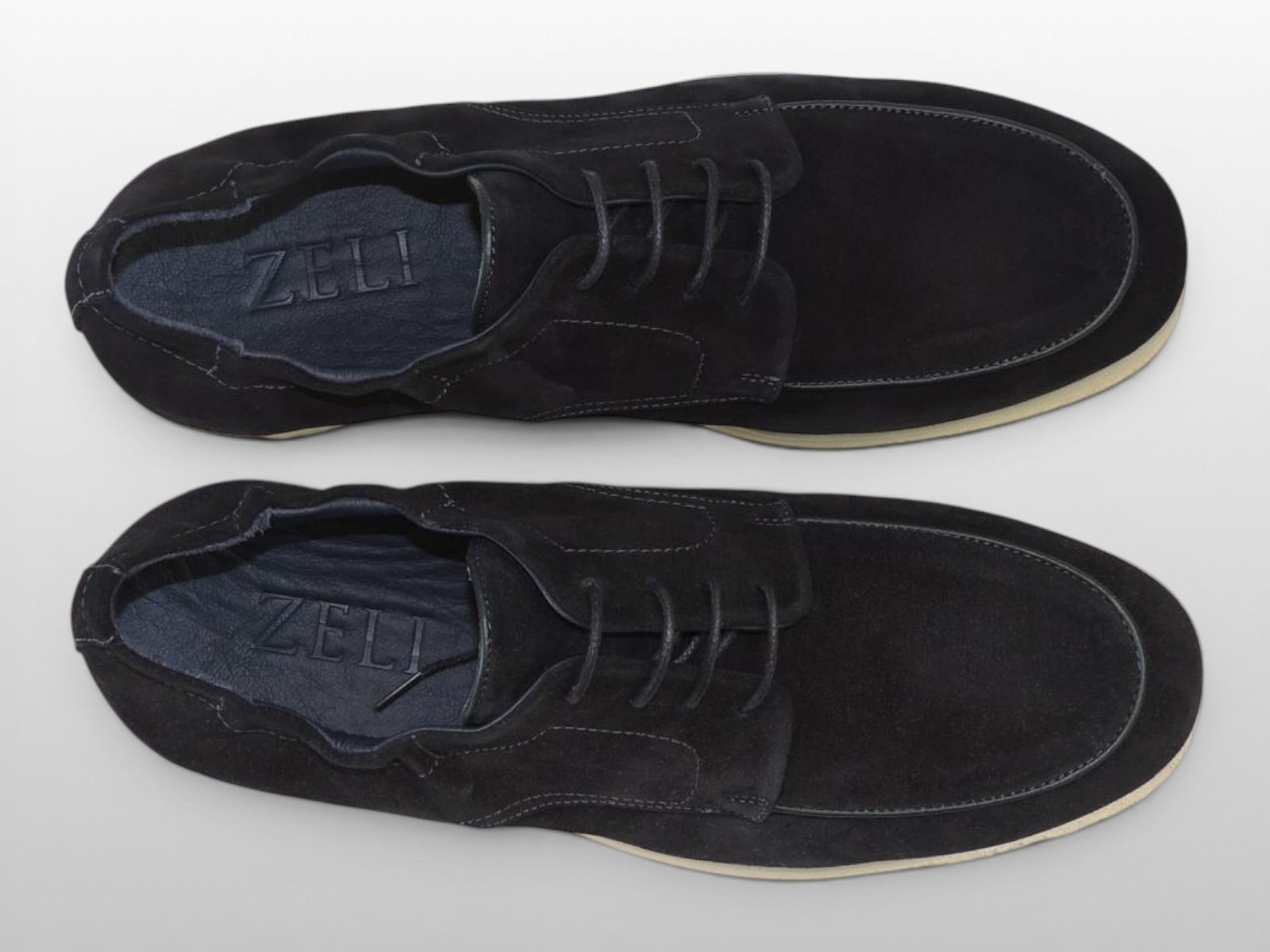 Zeli Navy Heritage Suede Derby Schoen