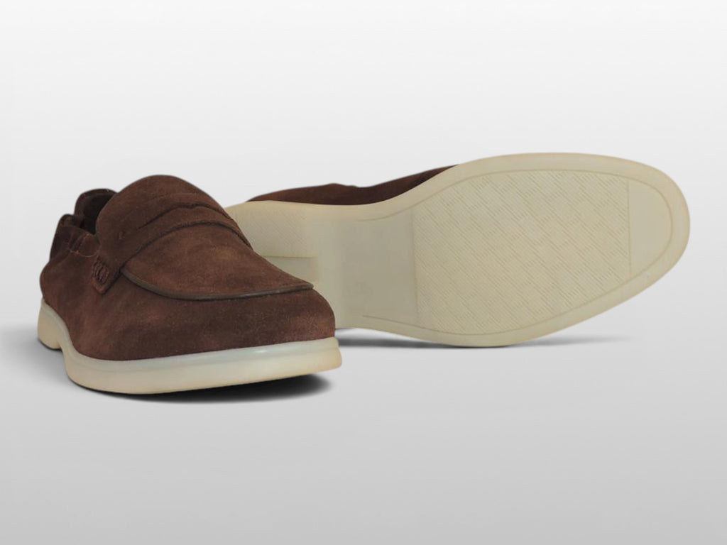 Zeli Bruine Suede Loafer Schoen