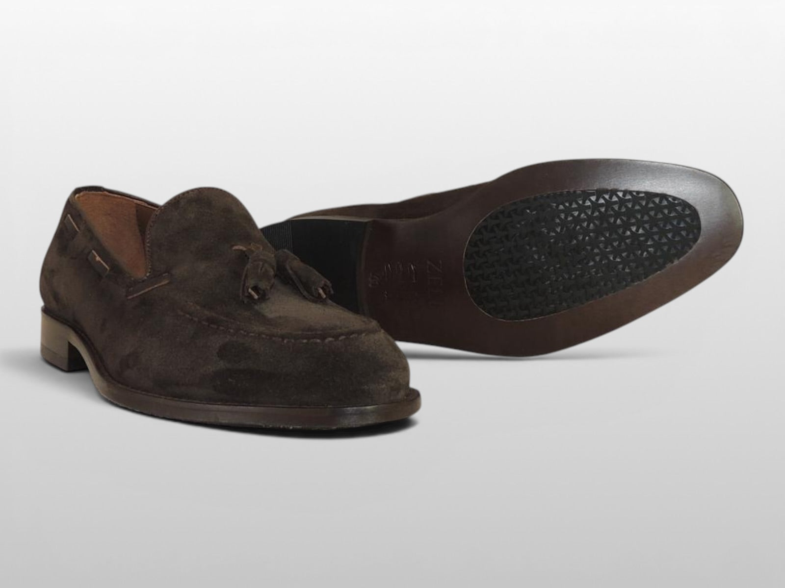 Zeli Bruine Suede Schoen