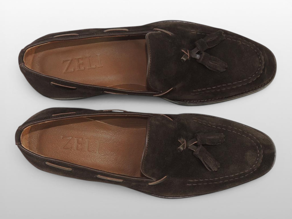 Zeli Bruine Suede Schoen