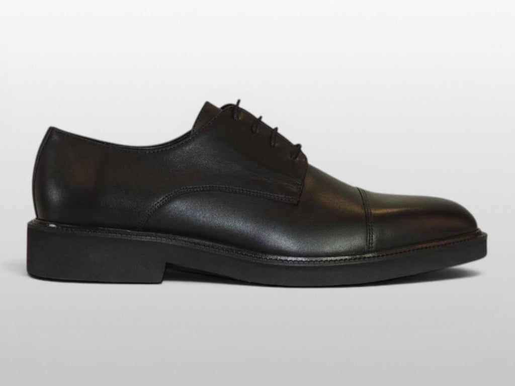 Zeli Zwarte Klassieke Veterschoen