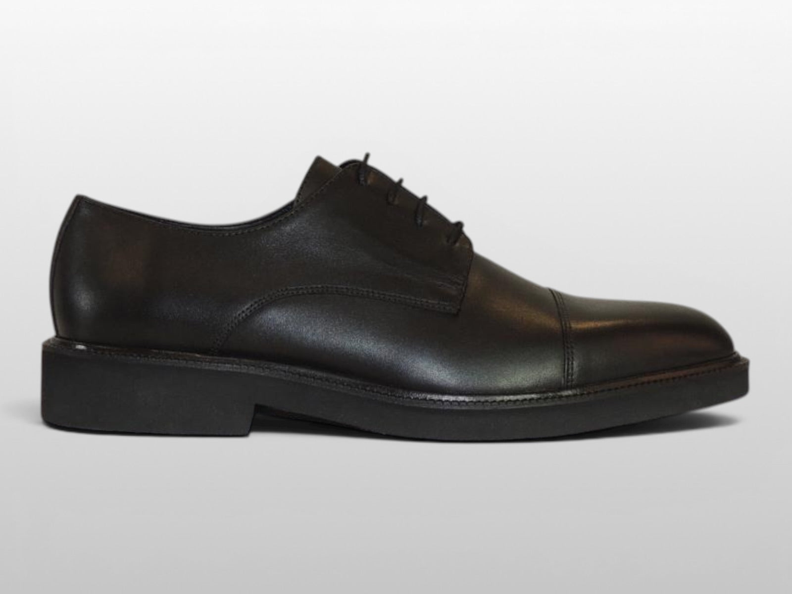 Zeli Zwarte Klassieke Veterschoen