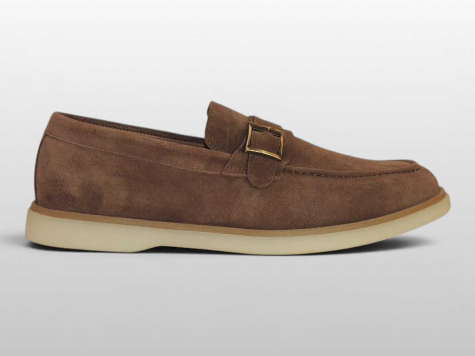Zeli Licht Bruine Suede Schoen