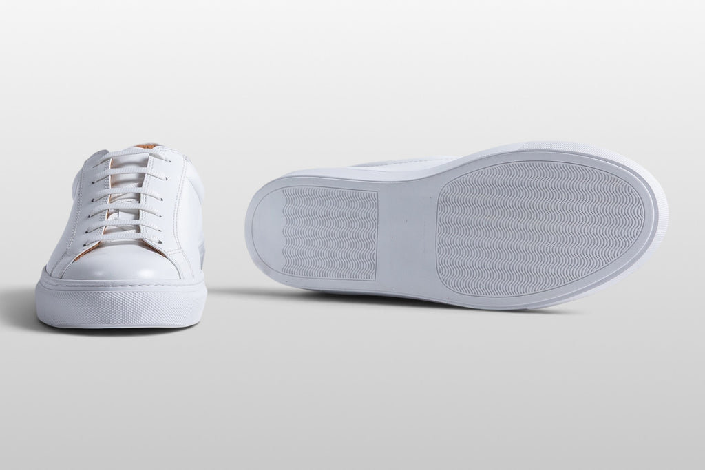 Zeli Roma Weiße Leder Minimalistische Sneaker