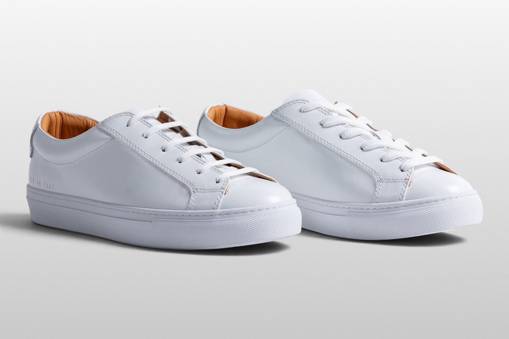 Zeli Roma Weiße Leder Minimalistische Sneaker
