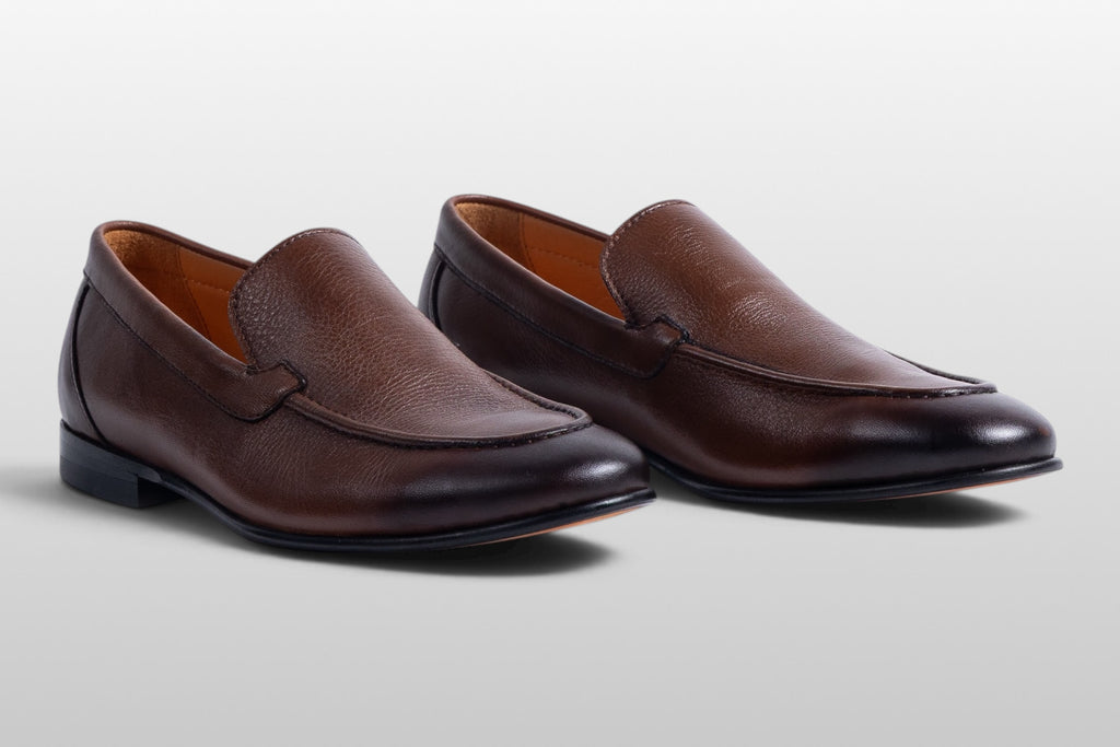 Zeli Siena Mocasines Clásicos de Piel Marrón