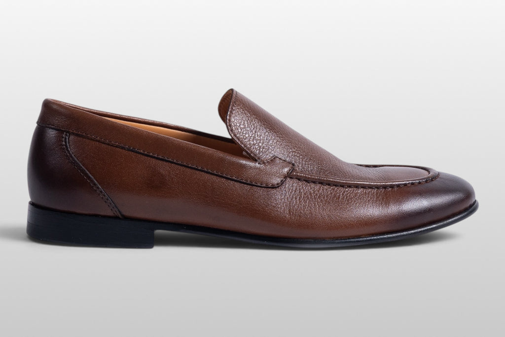 Zeli Siena Mocasines Clásicos de Piel Marrón