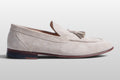 Zeli Verona Beige Suede Tassel Loafers