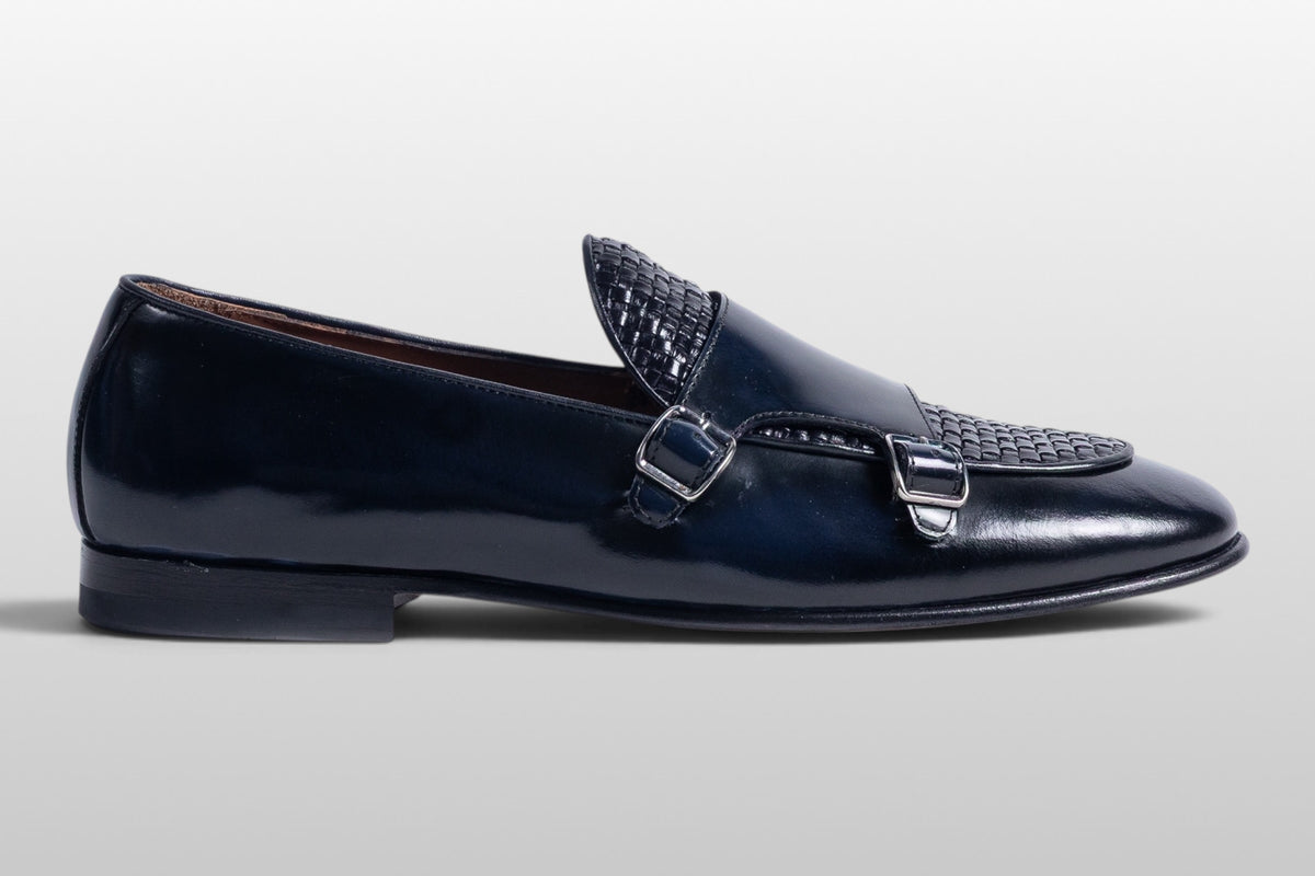 Zeli Florence Milano Donkerblauwe Leren Gespschoenen