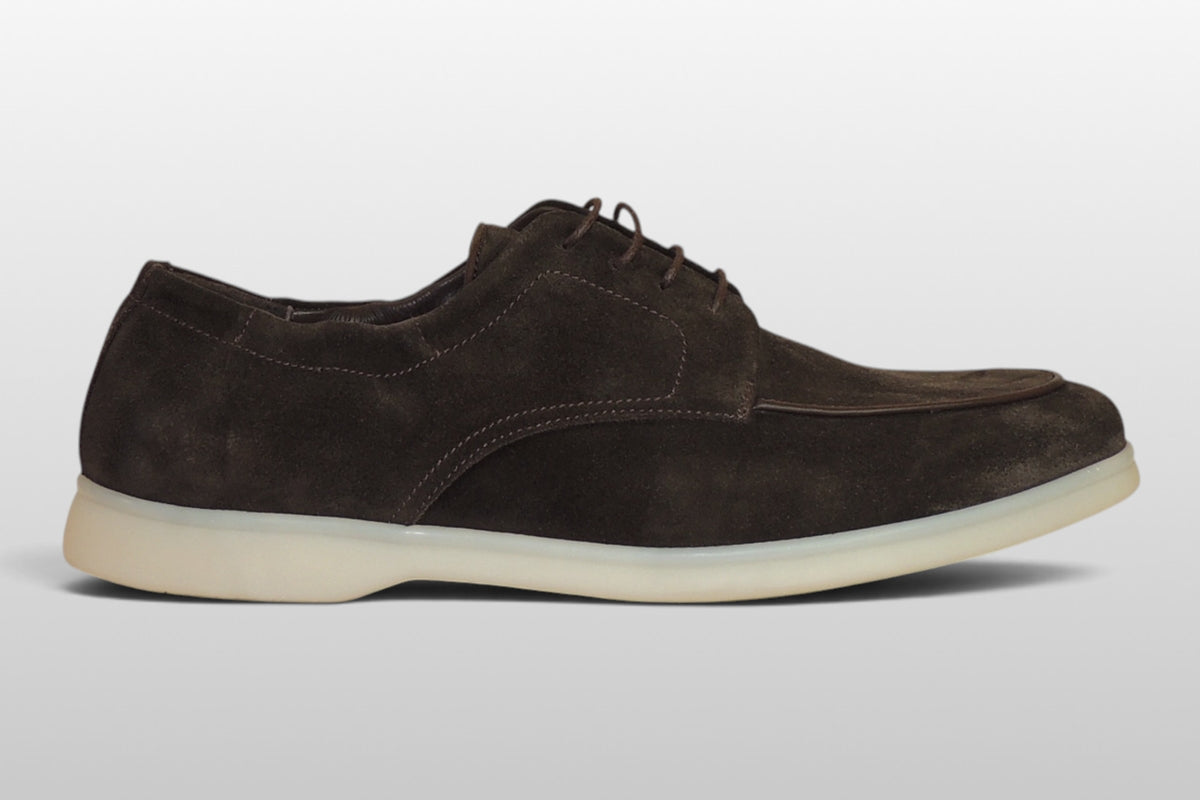 Zeli Brauner Heritage Veloursleder Derby Schuh