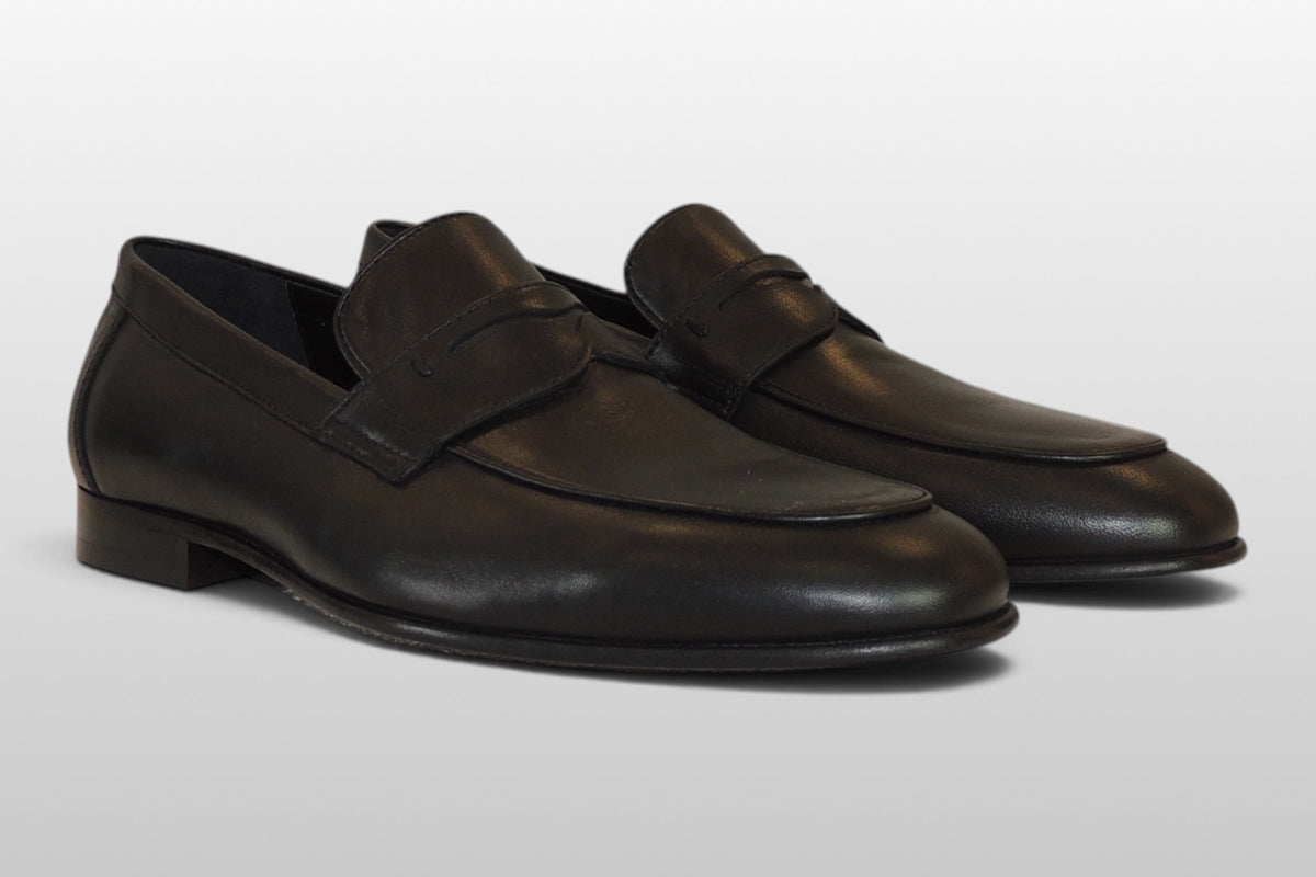 Scarpa in pelle nera Zeli