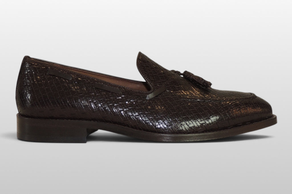 Zeli Brown Braided Shoe