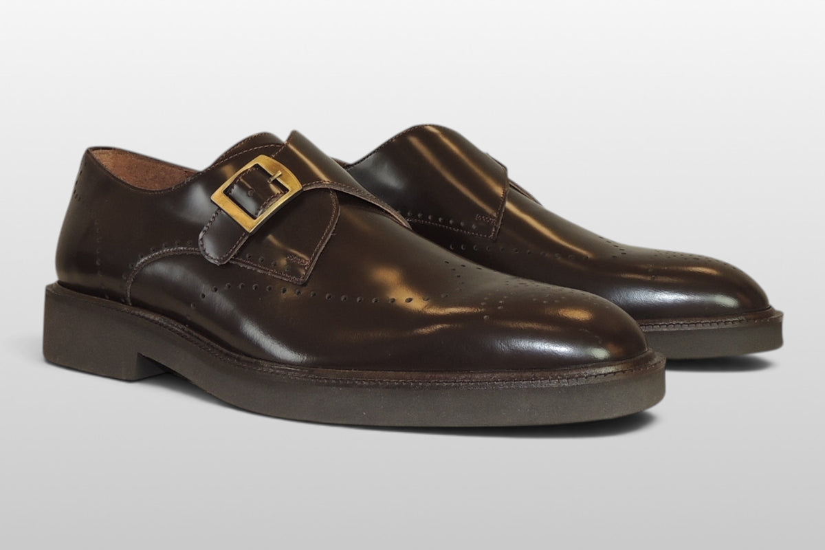 Zeli Brauner Klassischer Lederschuh für den Beruf