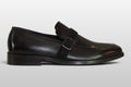 Zeli Schwarzer Brogue-Business-Schuh aus Veloursleder