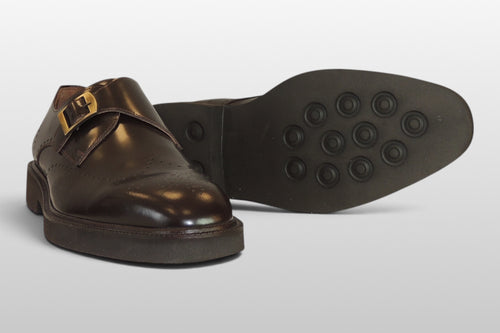 Zeli Brauner Klassischer Lederschuh für den Beruf
