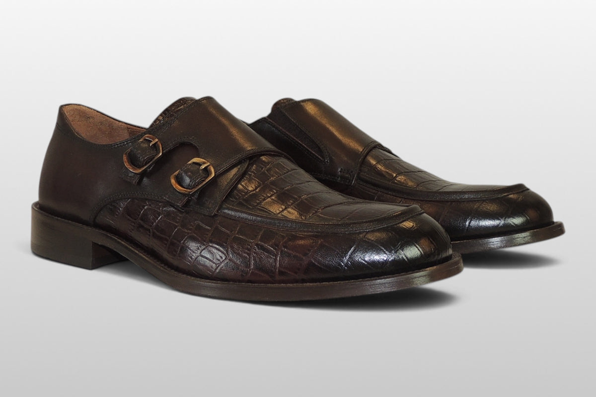 Zeli Klassischer Brauner Lederschuh