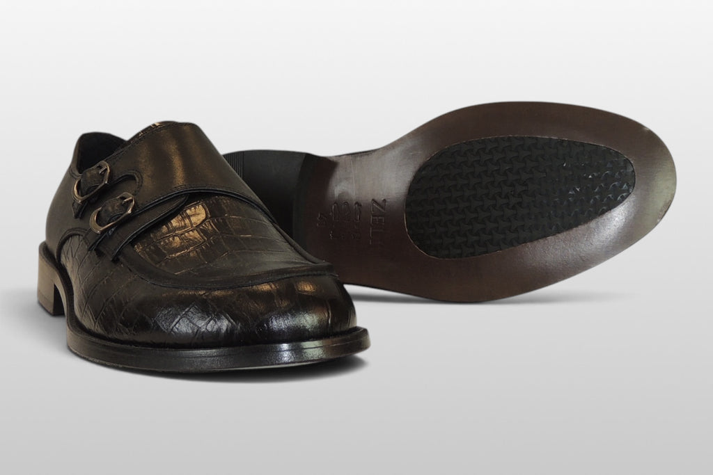Zeli Zapato Clásico de Cuero Negro