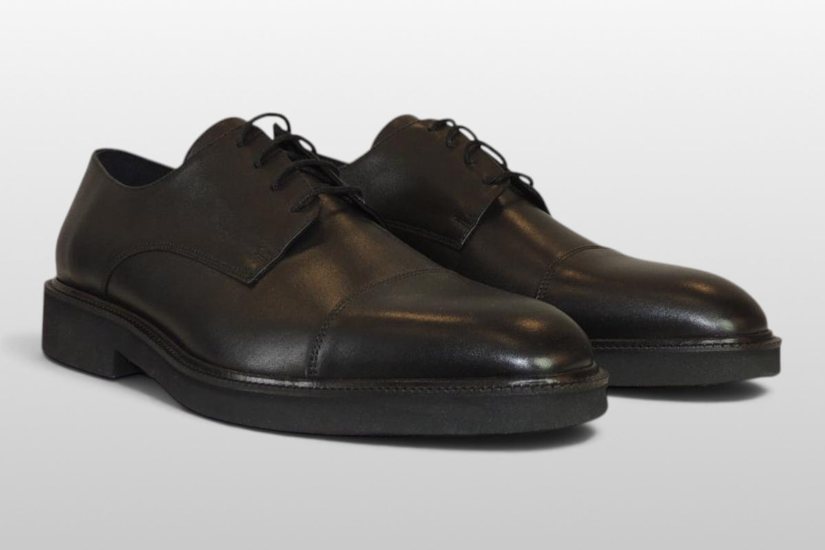 Zeli Schwarzer Klassischer Schnürschuh