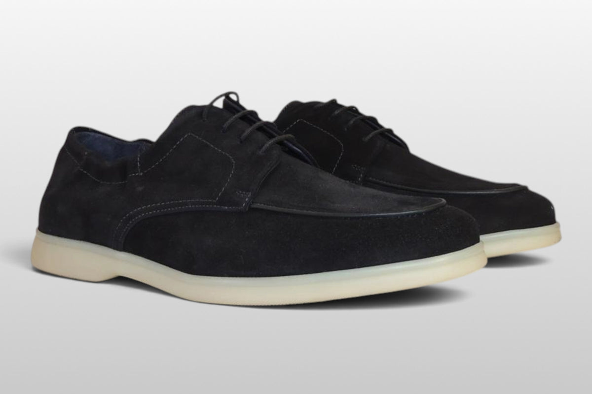 Zeli Navy Heritage Veloursleder Derby-Schuh