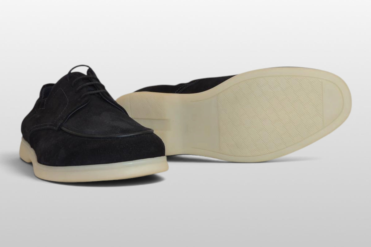 Zeli Navy Heritage Veloursleder Derby-Schuh