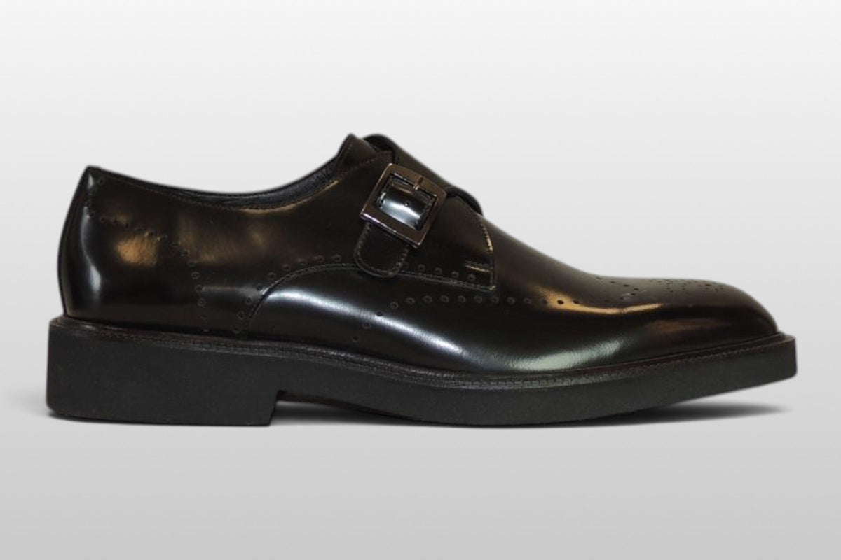 Zeli Zwarte Klassieke Leren Zakelijke Schoen