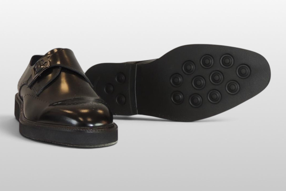 Zeli Zwarte Klassieke Leren Zakelijke Schoen
