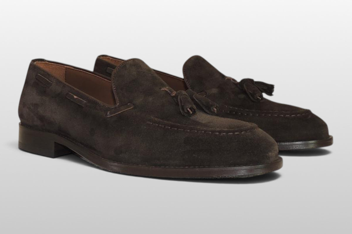 Zeli Bruine Suede Schoen