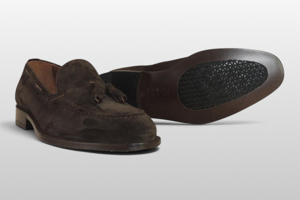 Zeli Bruine Suede Schoen