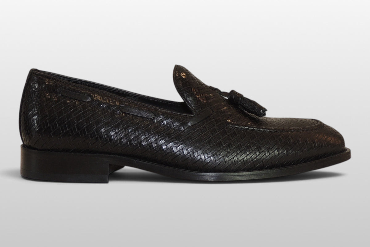 Scarpa Zeli Nera Intrecciata