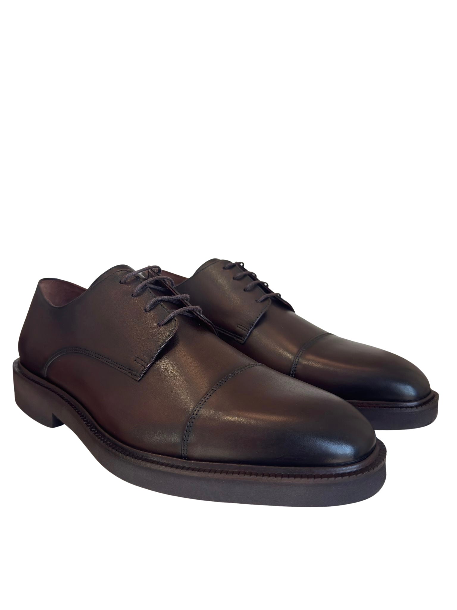 Zeli Bruine Klassieke Veterschoen